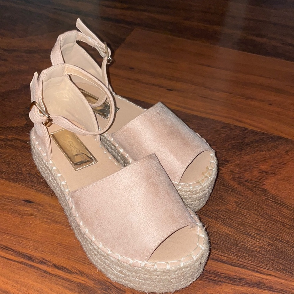 Platform espadrille sandals